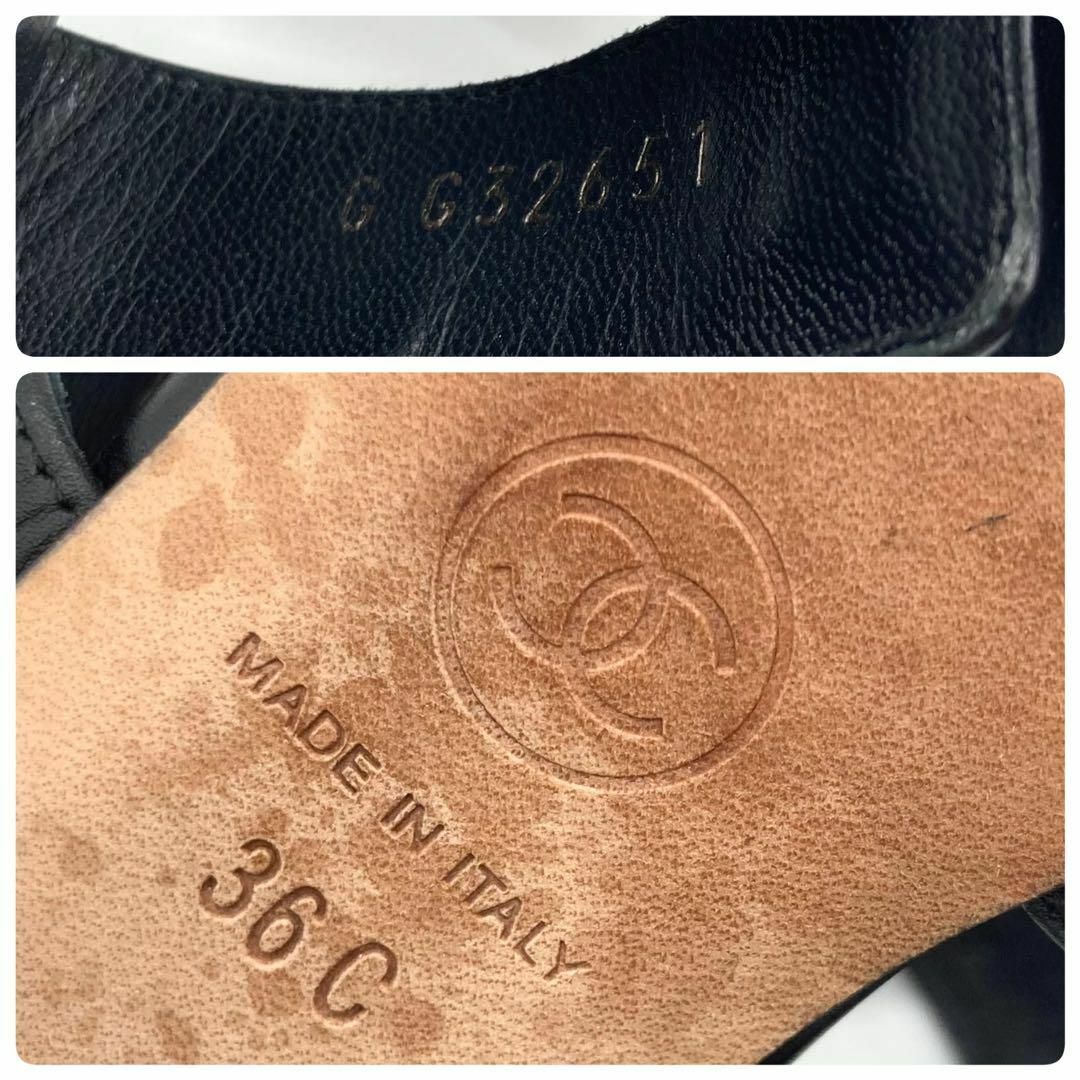 CHANEL - 【箱付き☆美品】CHANEL サンダル ターンロック ココマーク