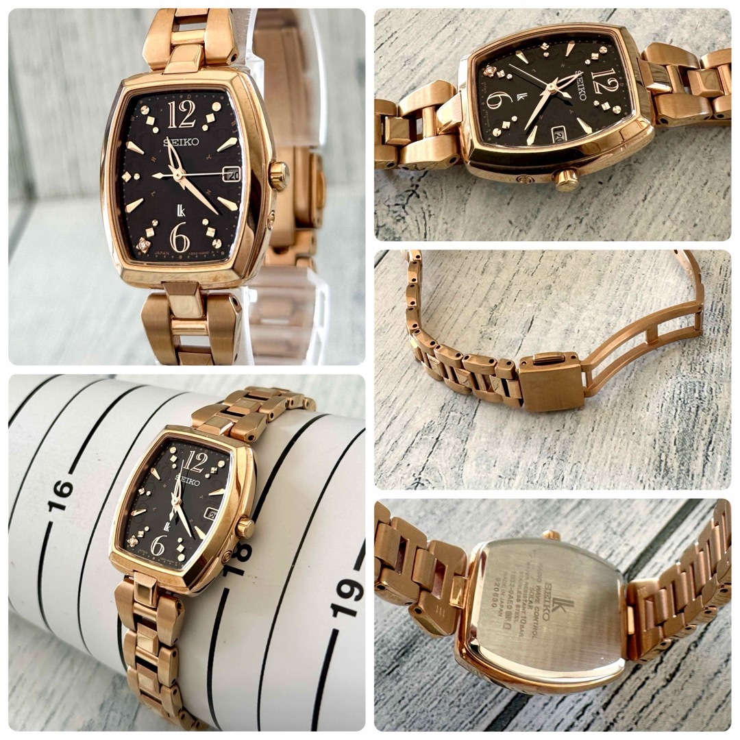 希少】SEIKO ルキア 腕時計 1B32-0AE0 電波ソーラー トノー