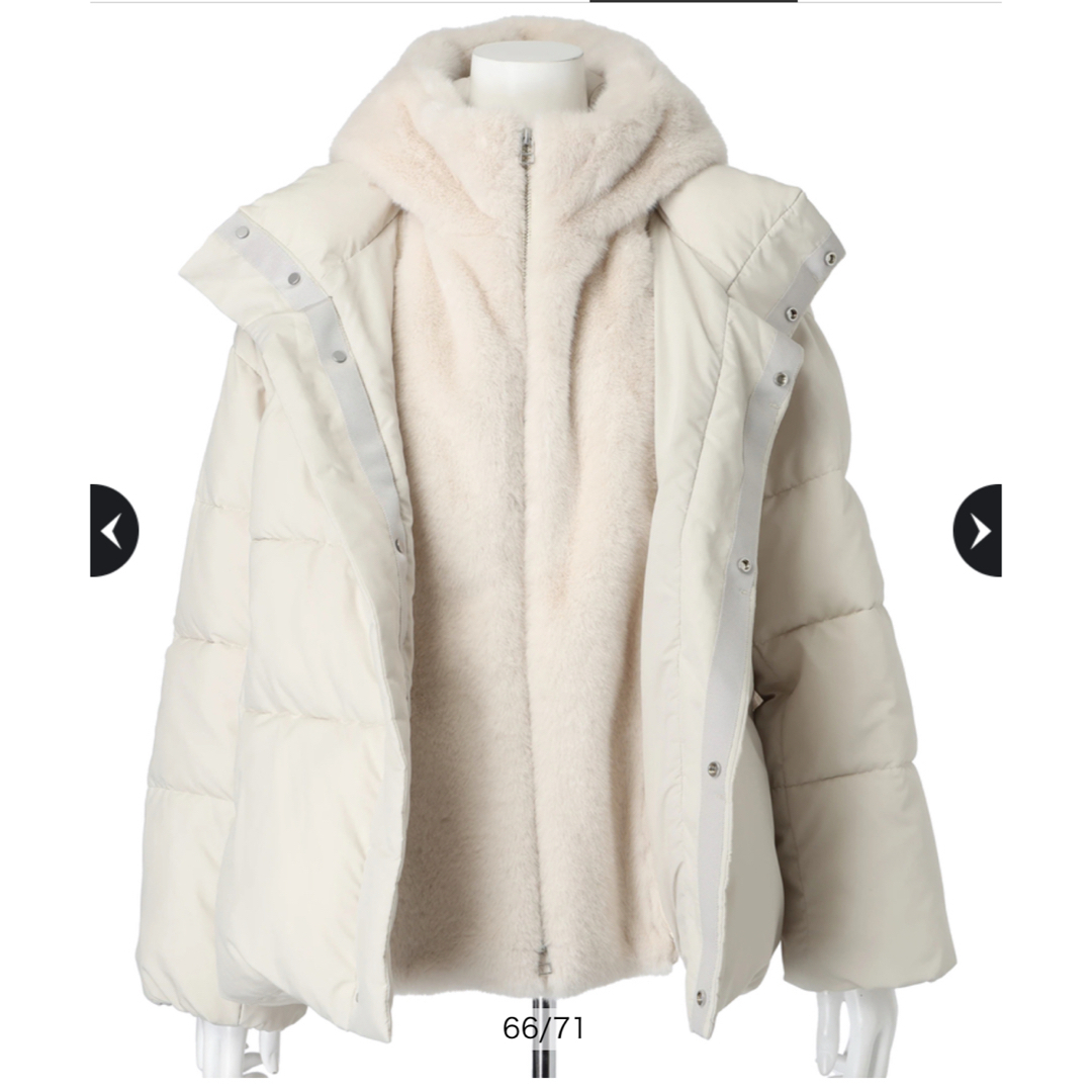 Arpege story ファーフード付きMINOTECH中綿コートの通販 by manman's