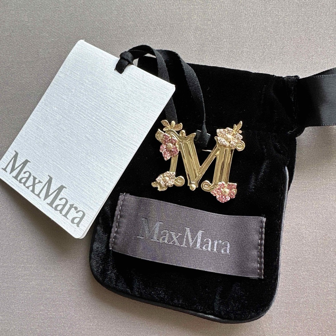 Max Mara - 25SS新作 新品MaxMara クリスタルブローチ フローラルの
