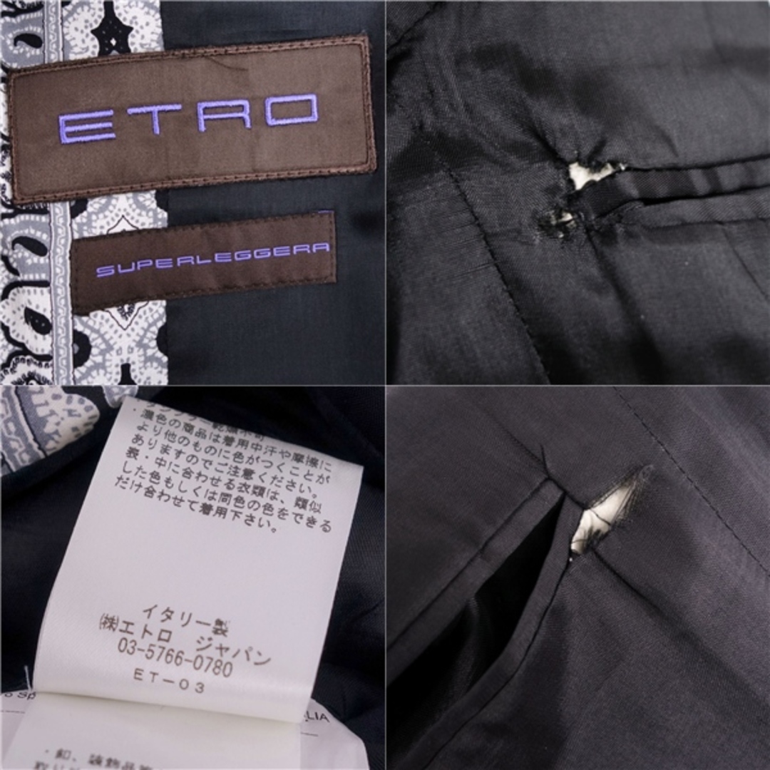 ETRO - エトロ ETRO セットアップ スーツ シングル ペイズリー ウール