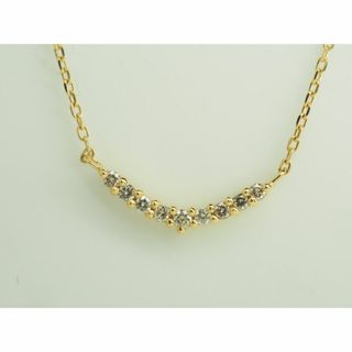agate アガット天然ダイヤモンドネックレスK18YG D0.04ct