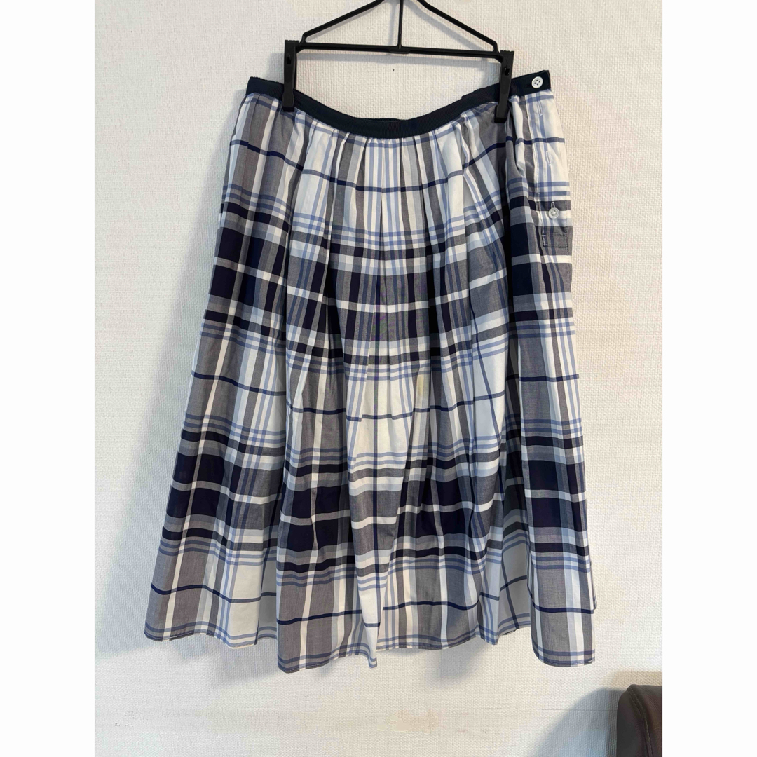 MARGARET HOWELL - マーガレットハウエル チェックフレアースカートの