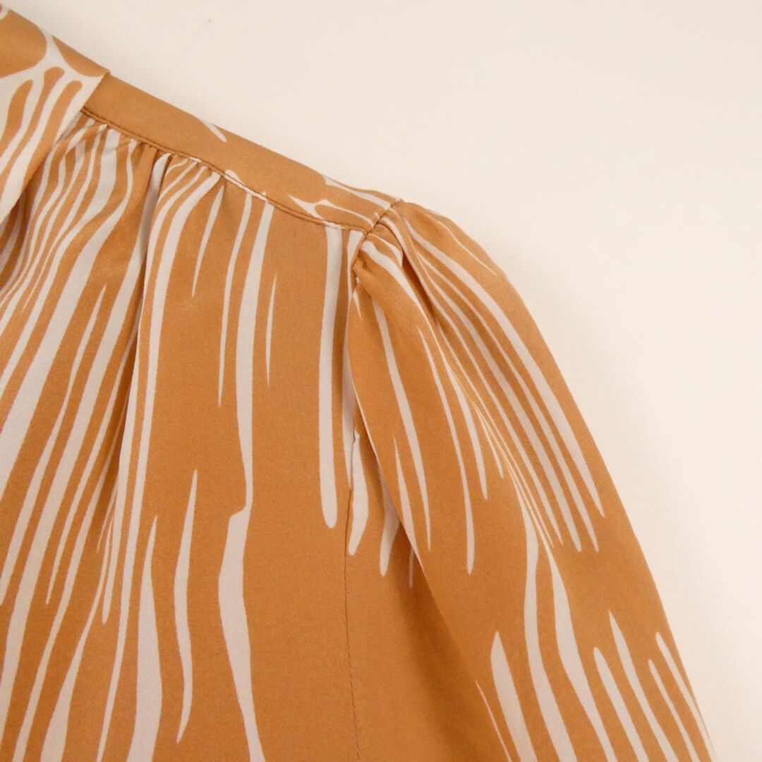 PRADA - PRADA プラダ シャツ 40 絹 シルク100％ 長袖 総柄 レディース