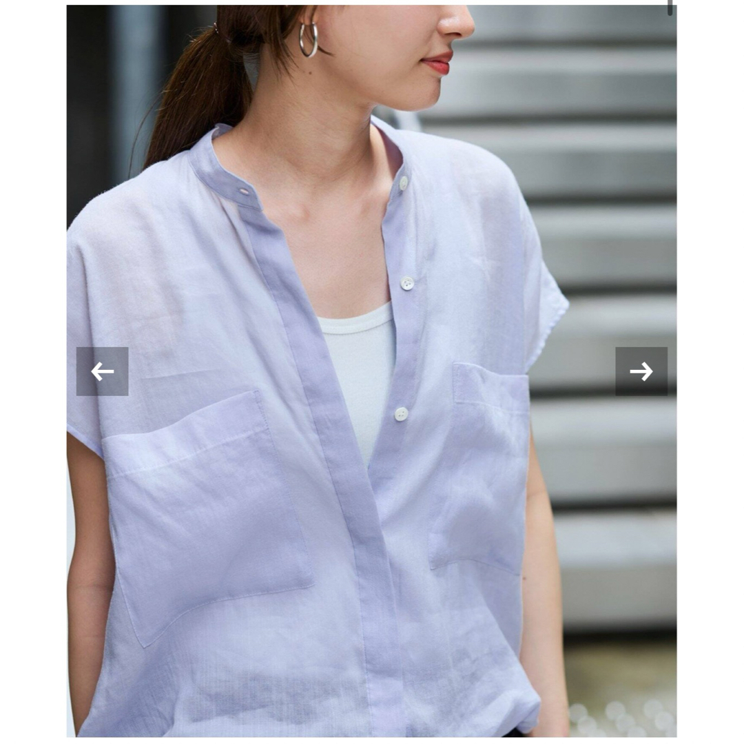 FRAMeWORK - キャップスリーブドロストシャツ［サックスブルー］の通販