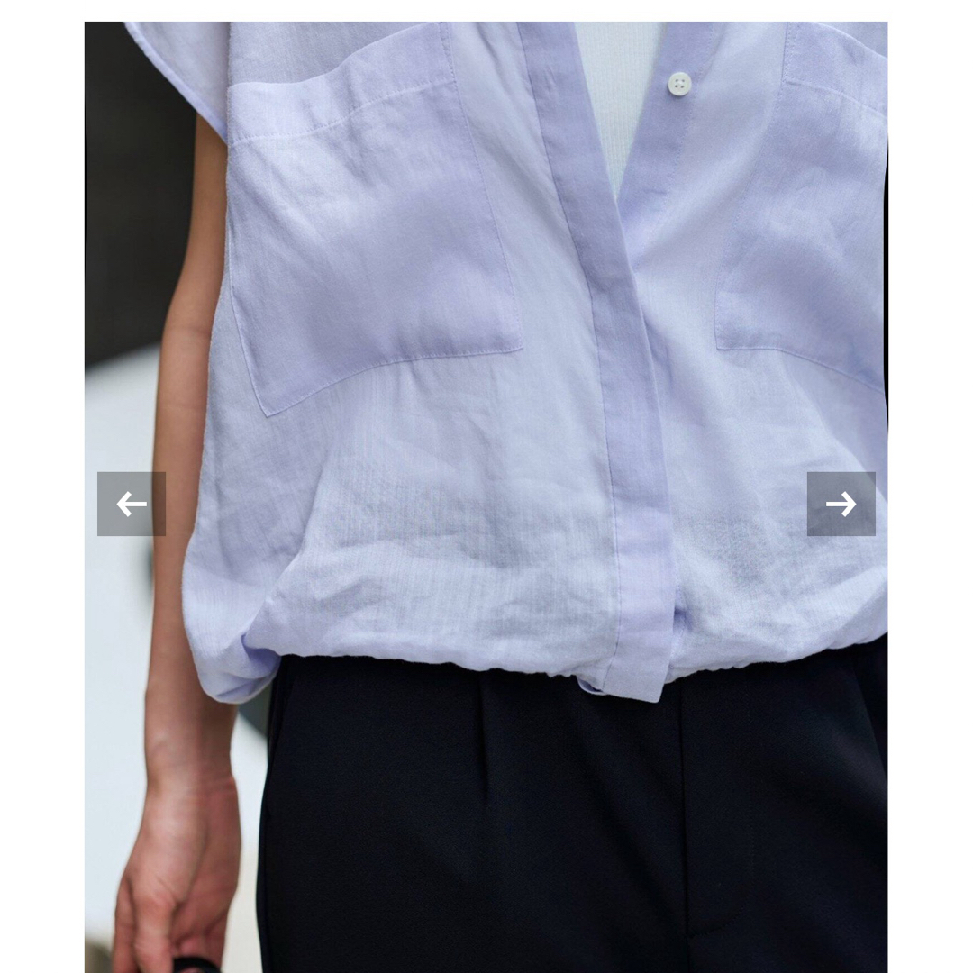 FRAMeWORK - キャップスリーブドロストシャツ［サックスブルー］の通販