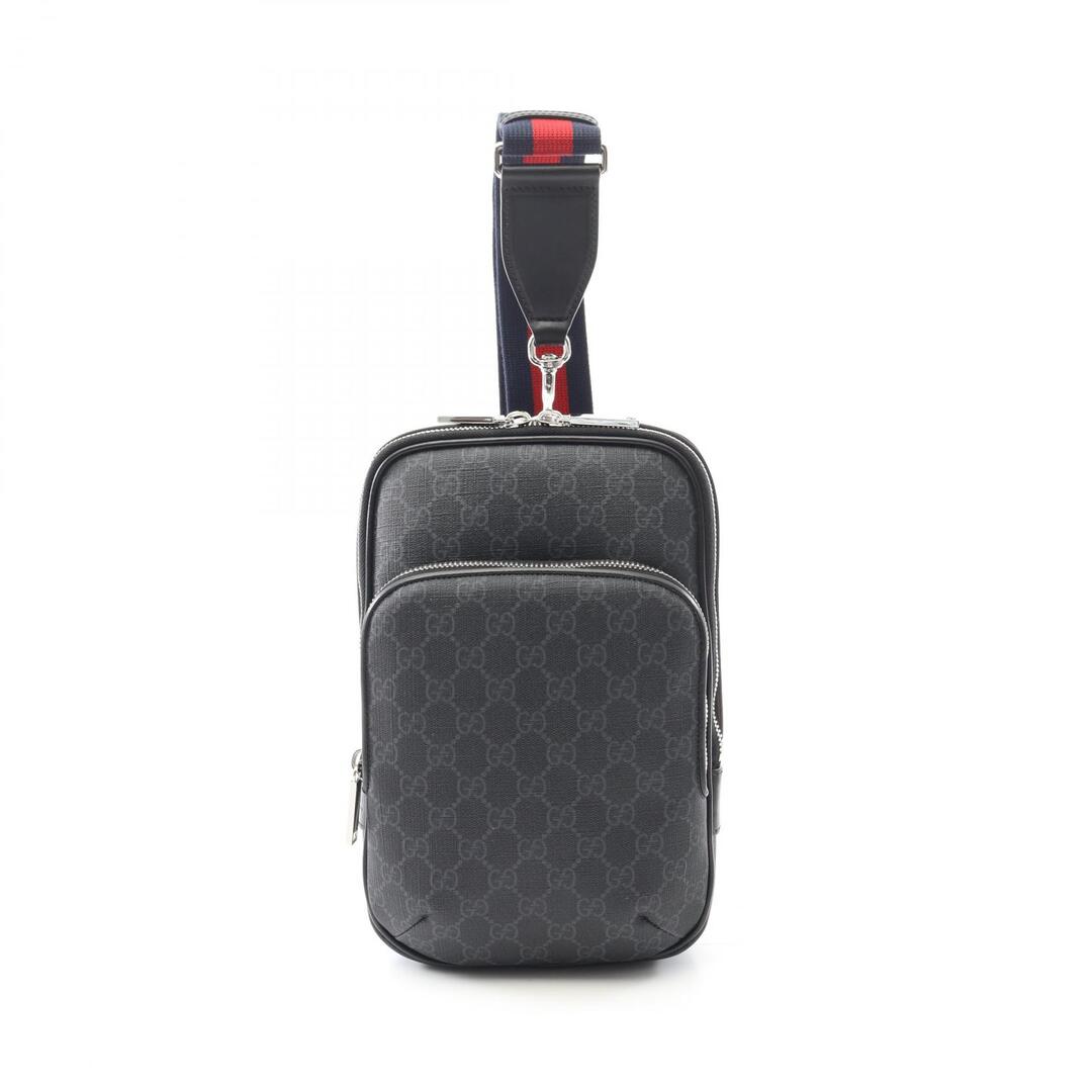 GUCCI グッチ GG キャンバス スリングバッグ ボディバッグ ブラック 黒