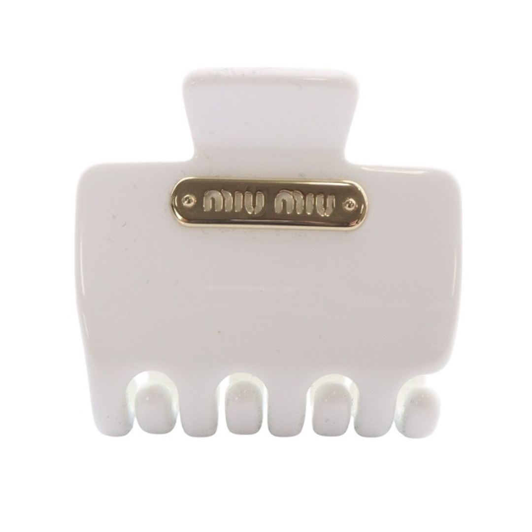 MIU MIU - ミュウミュウ miumiu 5IF148 プレックス クロウクリップ 白