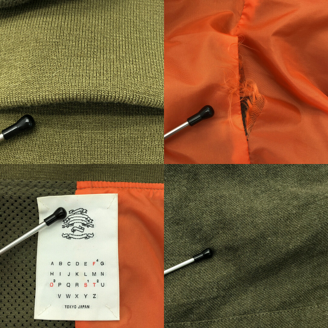 stof - STOF / ストフ | 二重人格 MA-1 アシンメトリー ジャケット