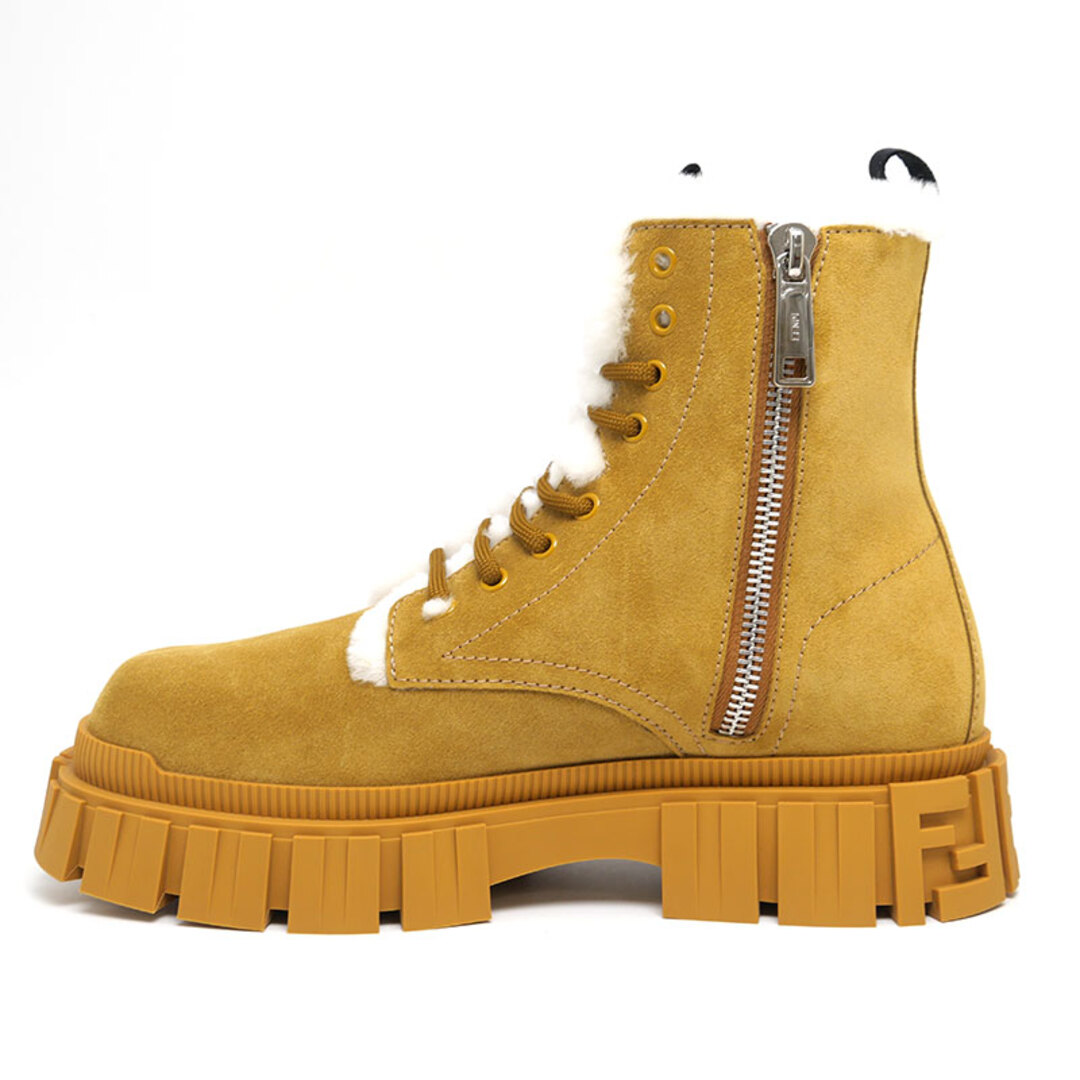 FENDI - フェンディ スエードムートンブーツ サイズ8 イエロー系