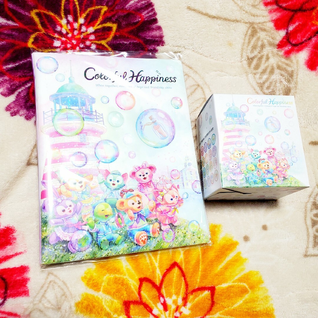 ダッフィー - 新品 ダッフィー カラフルハピネス ワッペン ワッペン