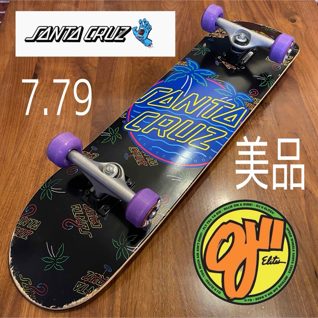 サンタクルーズ スケボー スケートボード コンプリート 美品 OJウィール