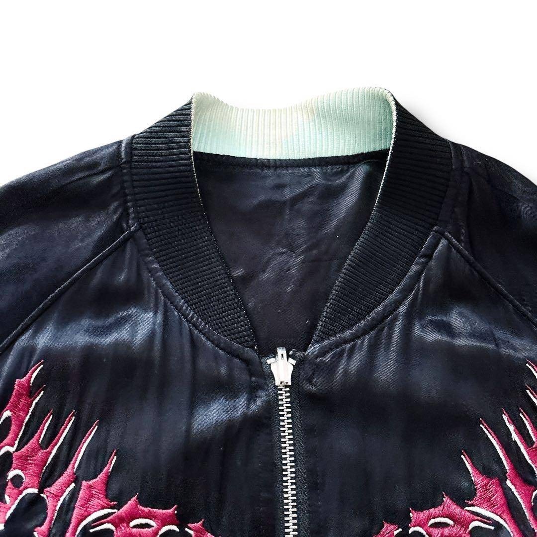 DIESEL - DIESEL ディーゼル リバーシブル スカジャン L 黒