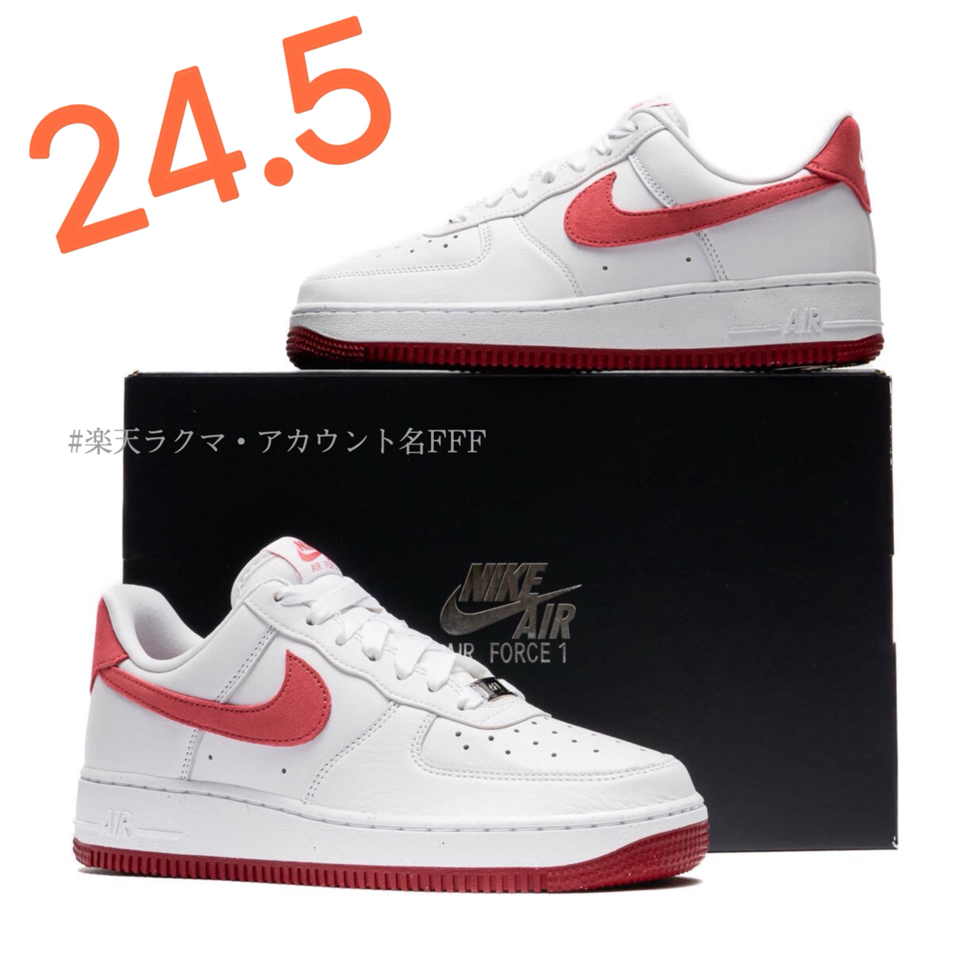 NIKE - 【新品24.5cm】NIKE エアフォース1'07 ホワイト/レッド