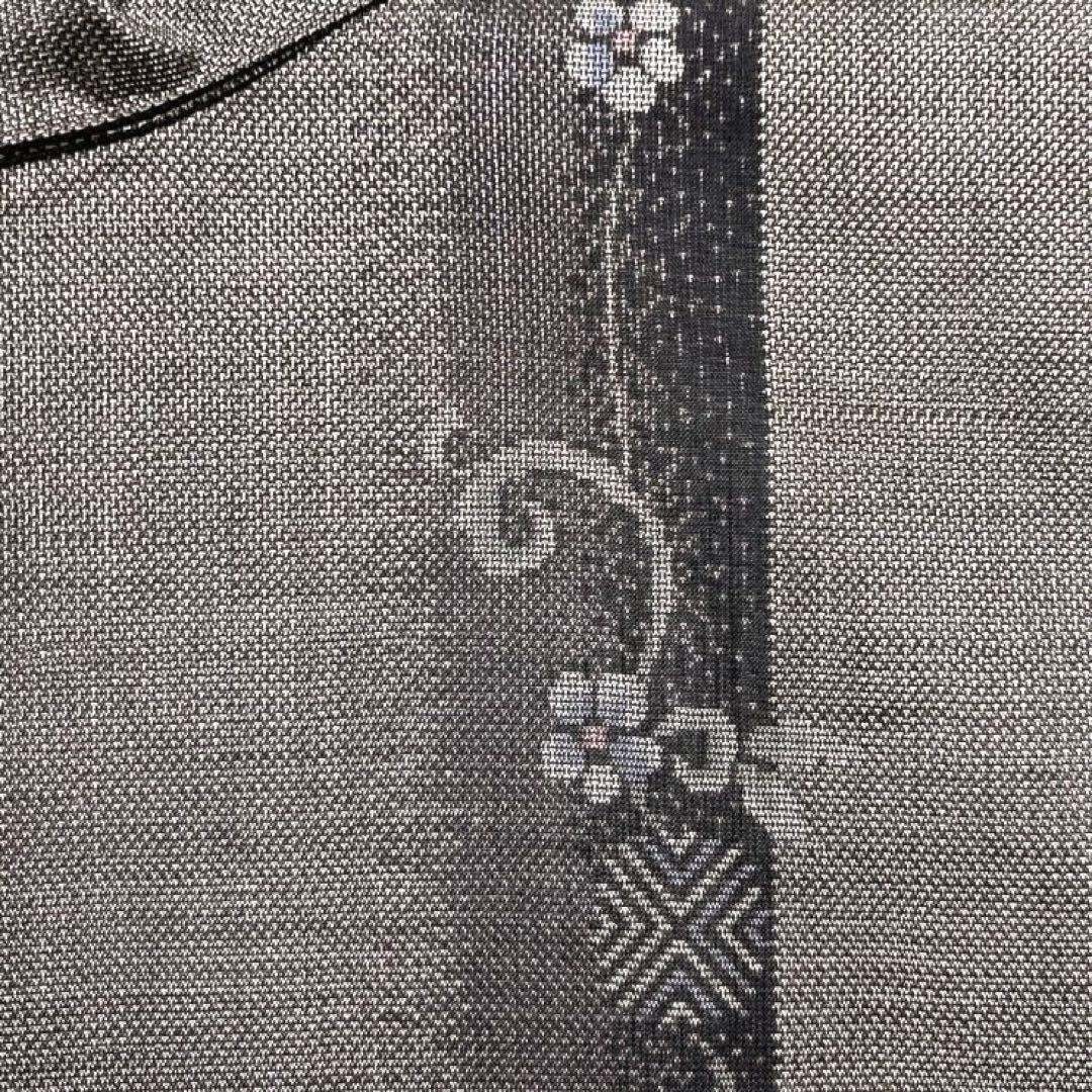 小紋 大島紬 縦縞 唐草 小花 抽象模様 着物 093a d