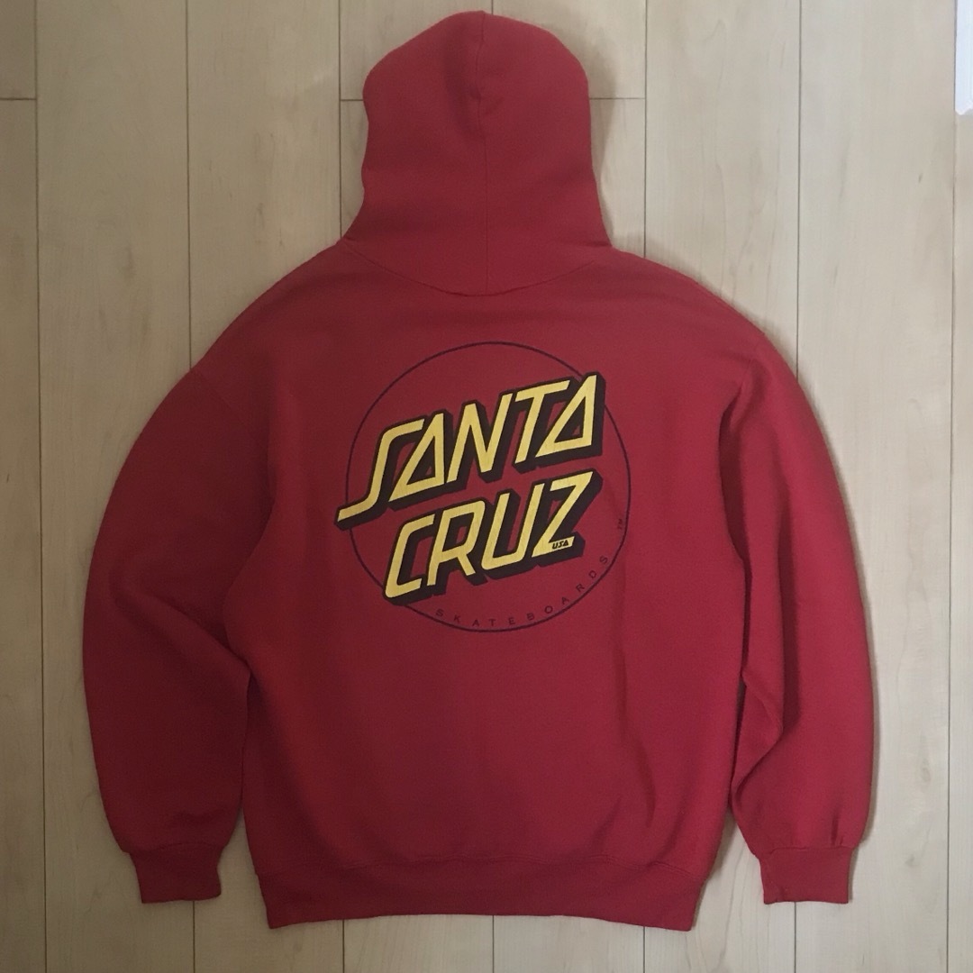 Santa Cruz - SANTA CRUZ サンタクルーズ パーカー USA製 赤 XLの通販