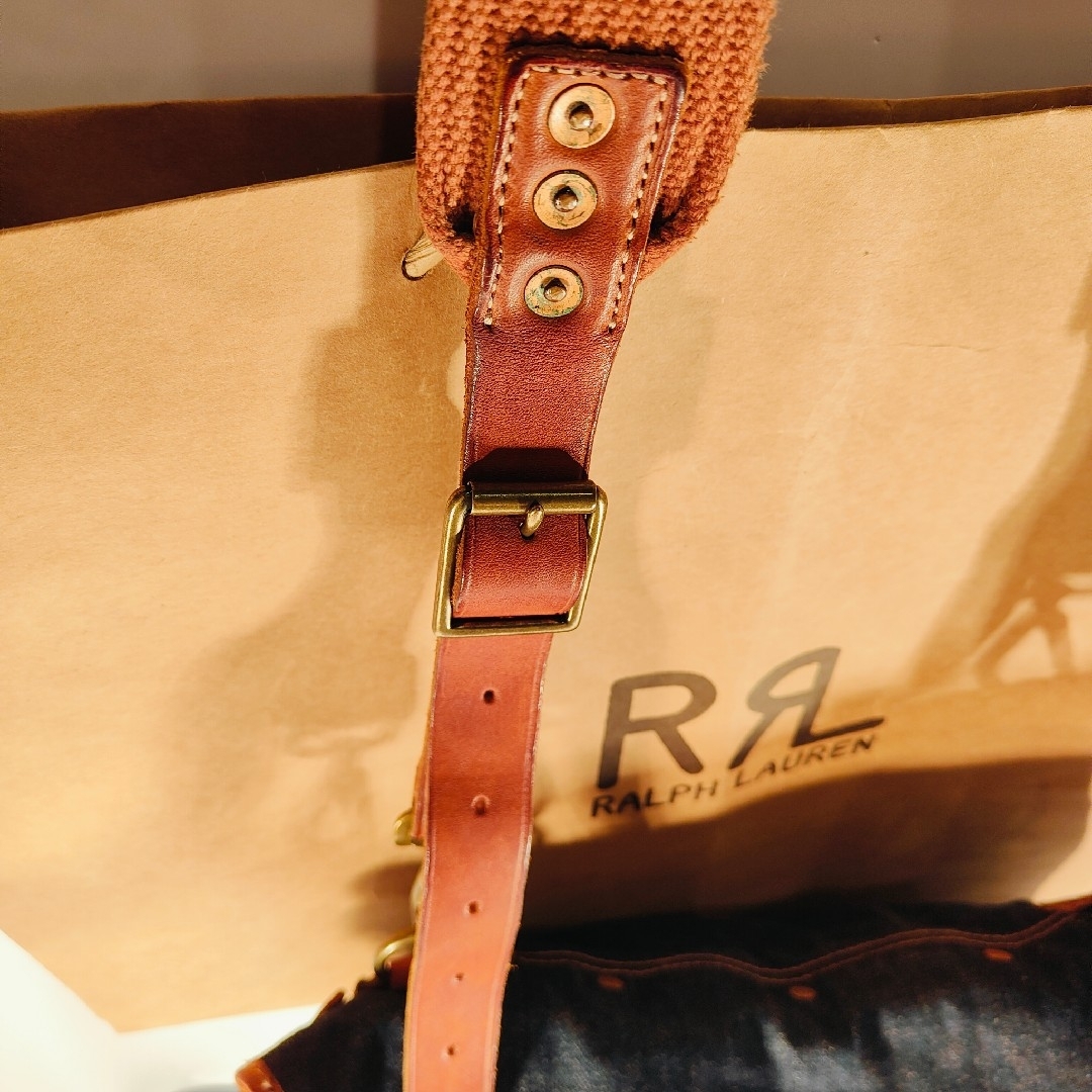 RRL - 【新品極上品】RRL Double RL 正規品 ヴィンテージ本革×デニム