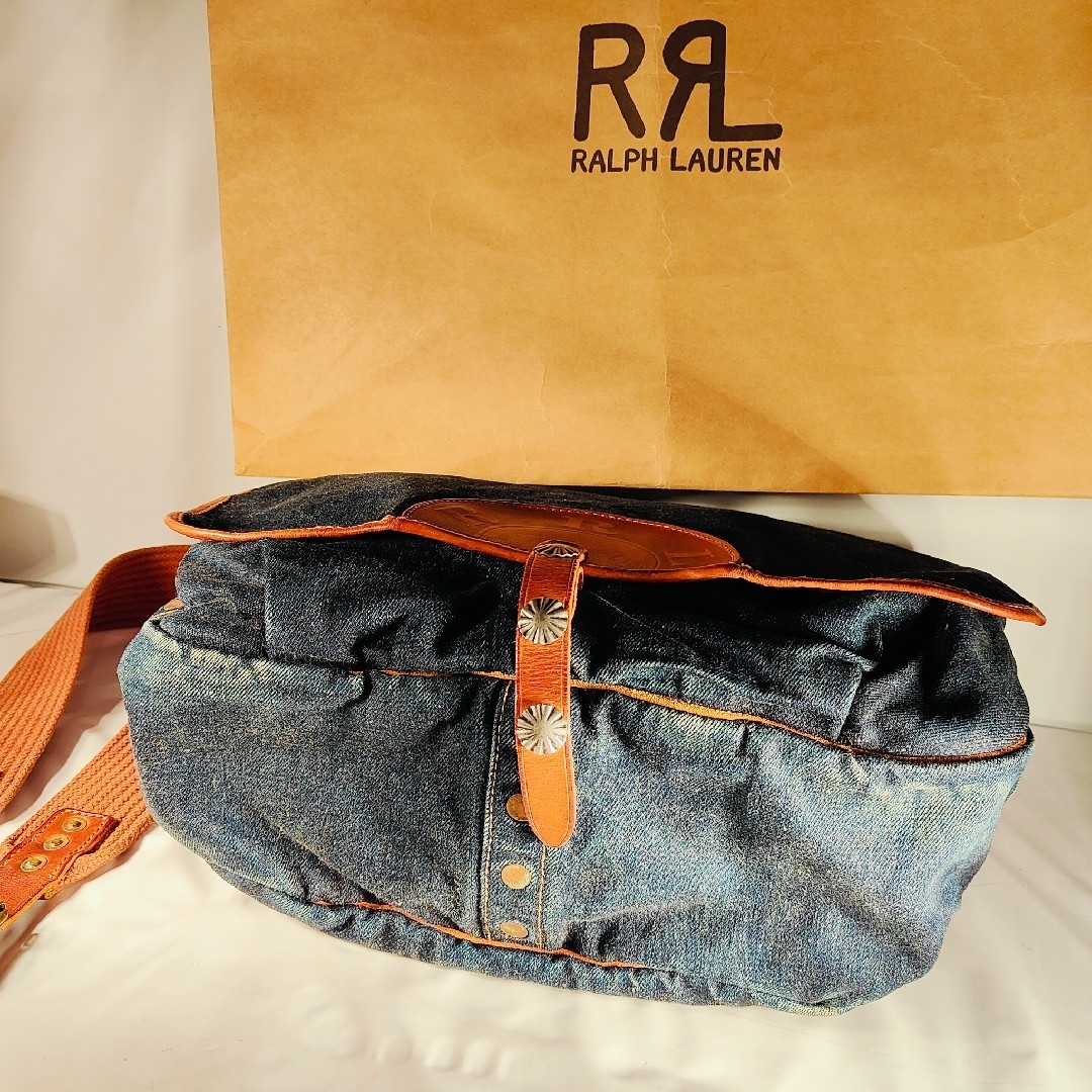 RRL - 【新品極上品】RRL Double RL 正規品 ヴィンテージ本革×デニム