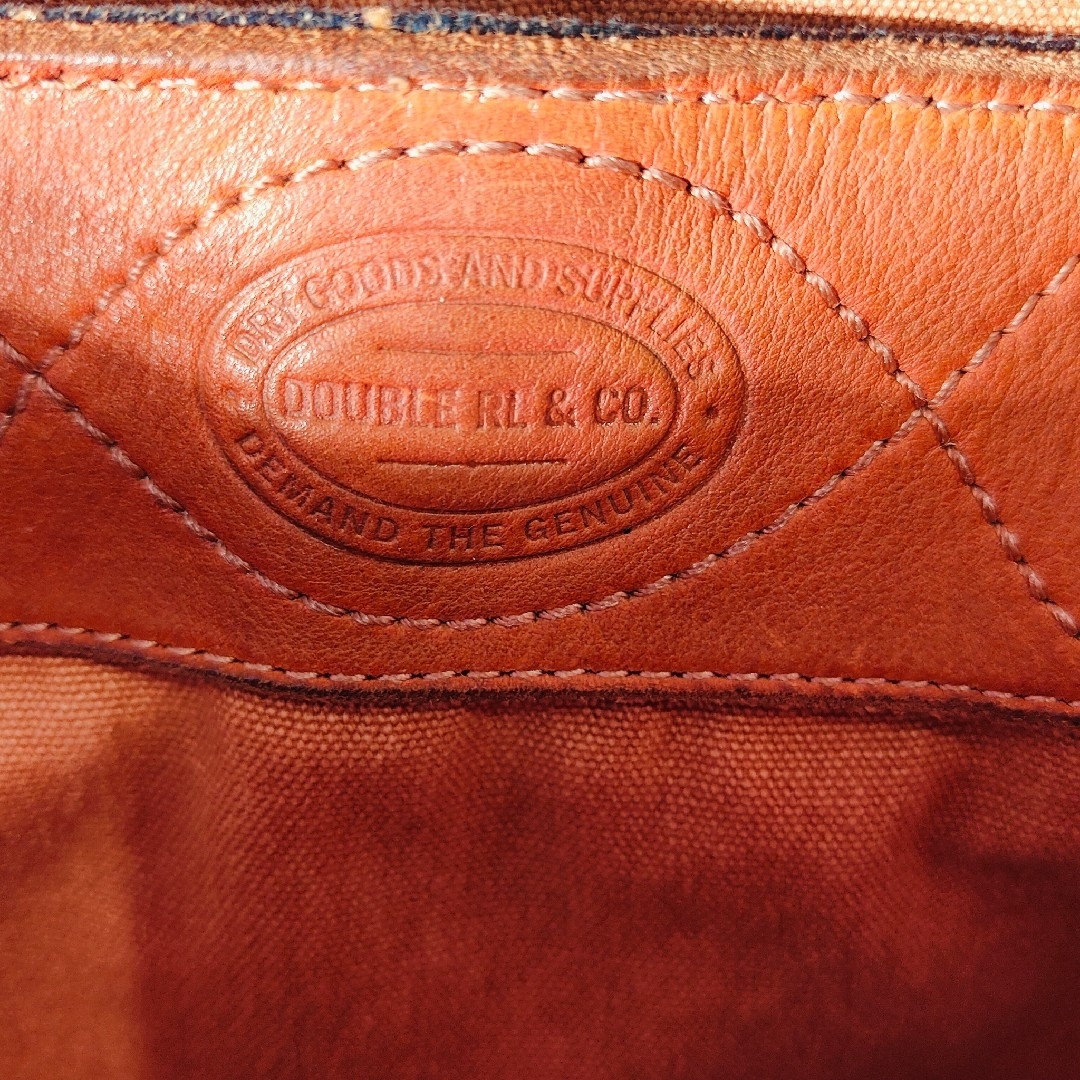 RRL - 【新品極上品】RRL Double RL 正規品 ヴィンテージ本革×デニム