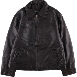 GUESS - 希少 GUESS ゲス 90s 本革 ダブルライダース レザージャケット