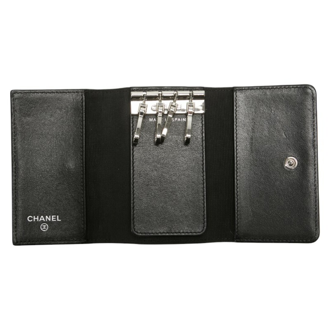 CHANEL - シャネル ココマーク キーケース 4連 キャビアスキン