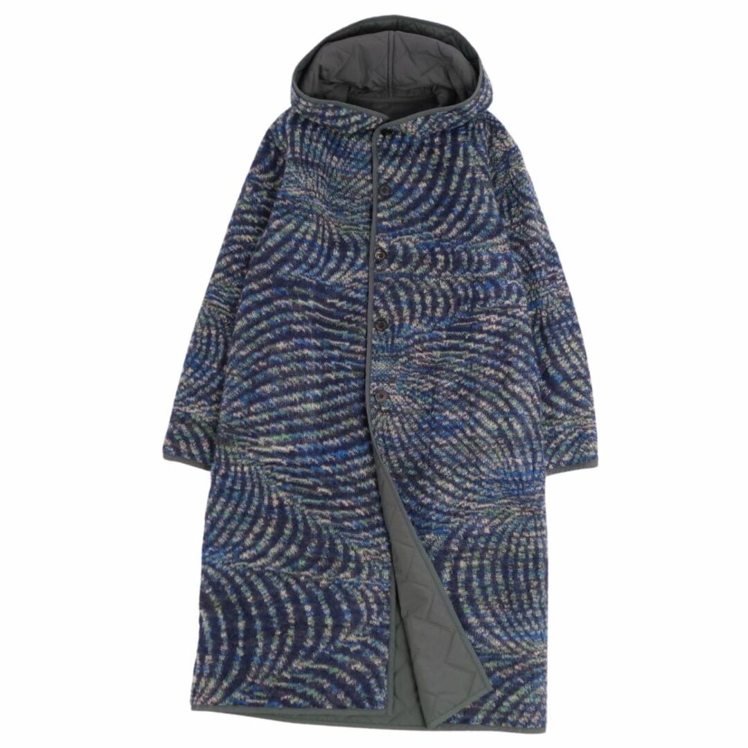 ミッソーニ MISSONI コート リバーシブル ロングコート モヘア 総柄