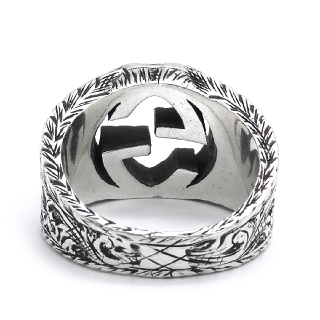 GUCCI - グッチ インターロッキングG アラベスク リング #18 約16.5号