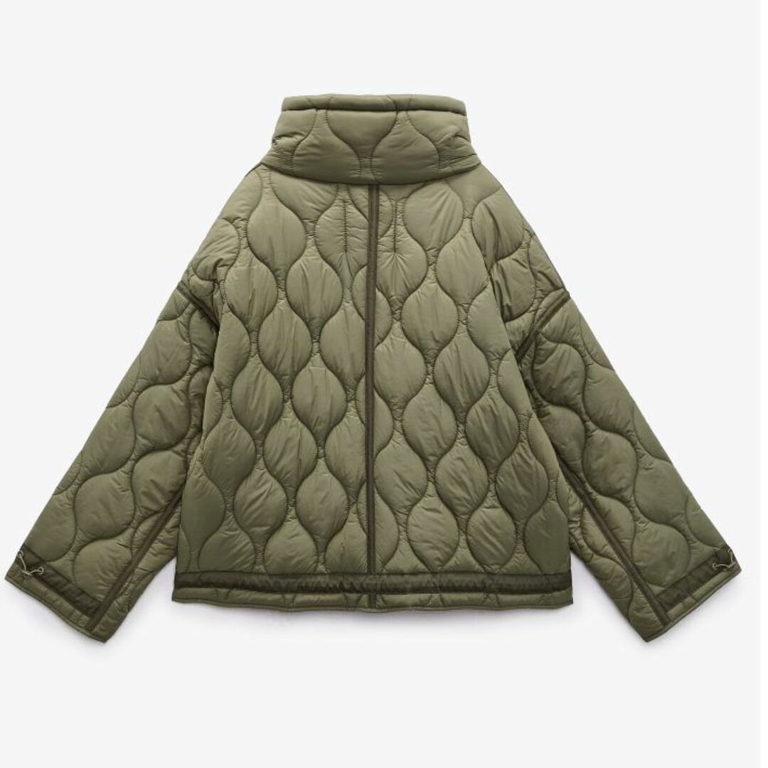 ZARA - 新品ZARAハイネックショートパフコートLの通販 by 3月下旬に