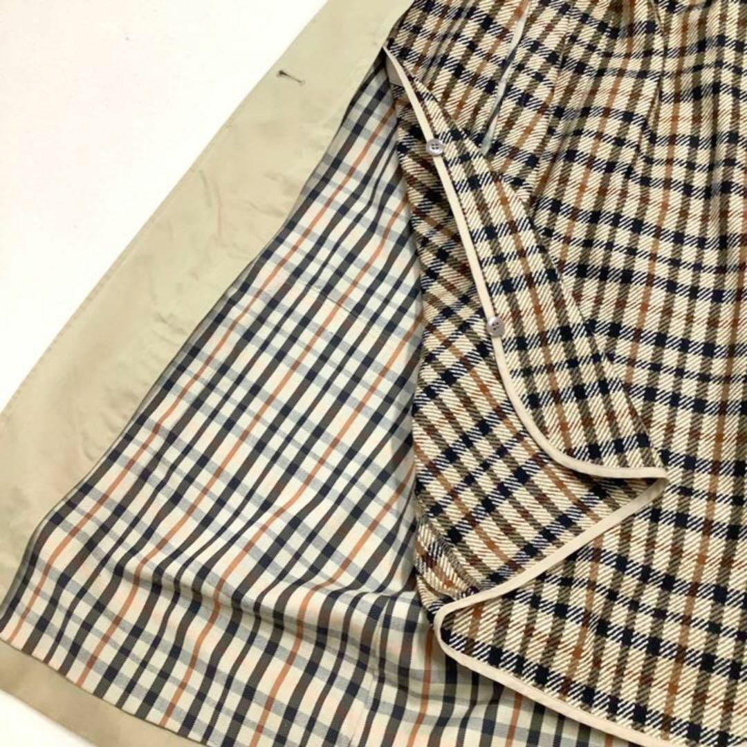 DAKS - DAKS ダックス ハウスチェック トレンチコート ライナー付きの