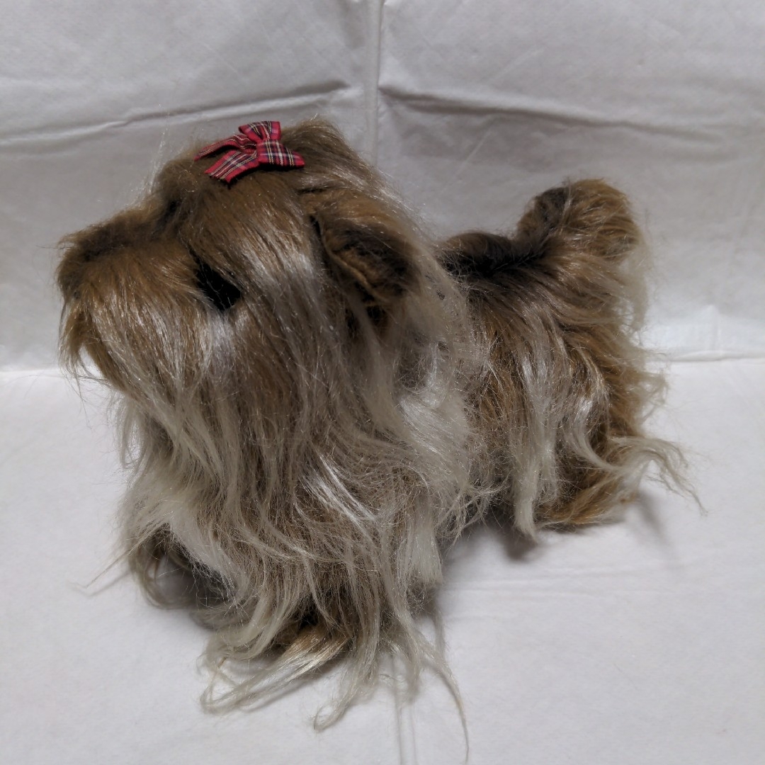 カーテン 犬 昭和レトロ 当時物 ヨークシャテリア カーテン 犬 昭和