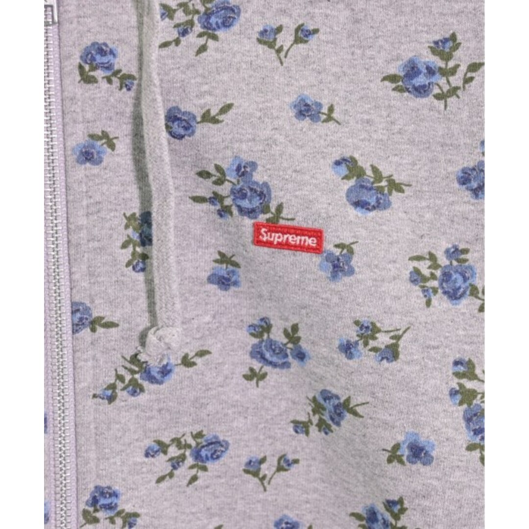 Supreme × JeanPaulGaultier パーカー グレー 花柄 L 中古・古着通販