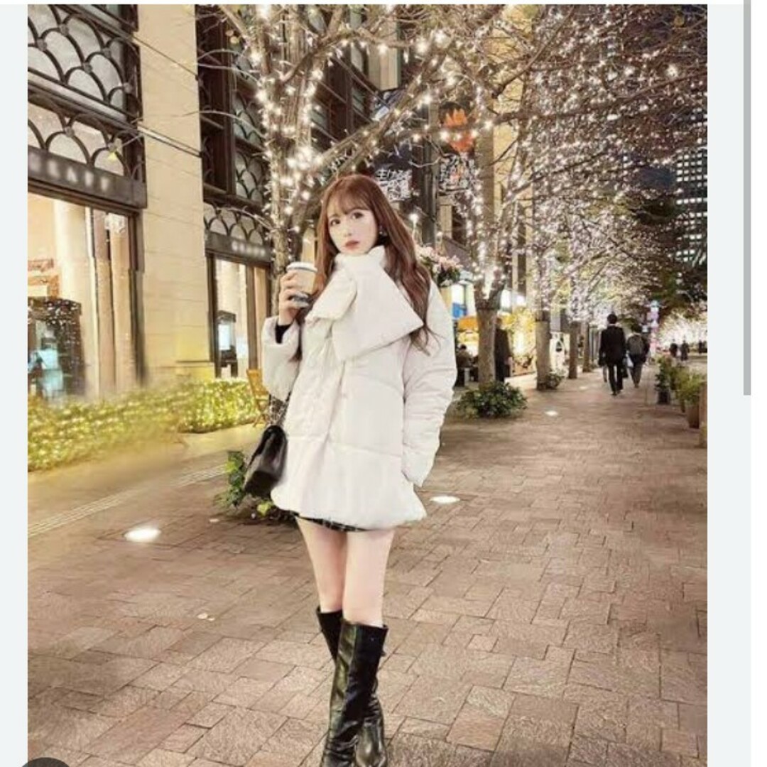 Cheri mi - シェリミー マフラーコート アイボリー フリーサイズの通販