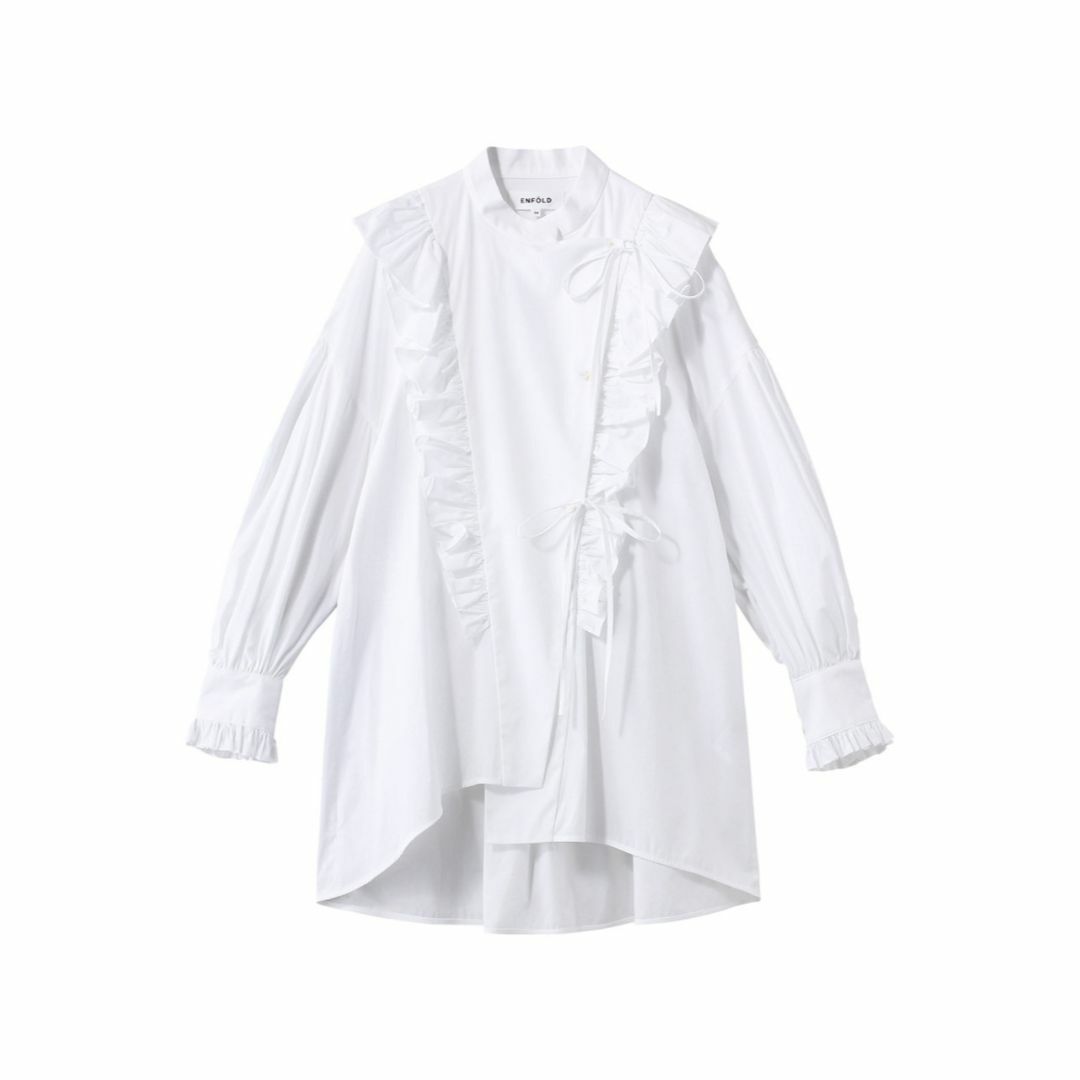 ENFOLD - ENFOLD FRILL OVER BL エンフォルド フリルオーバーブラウス