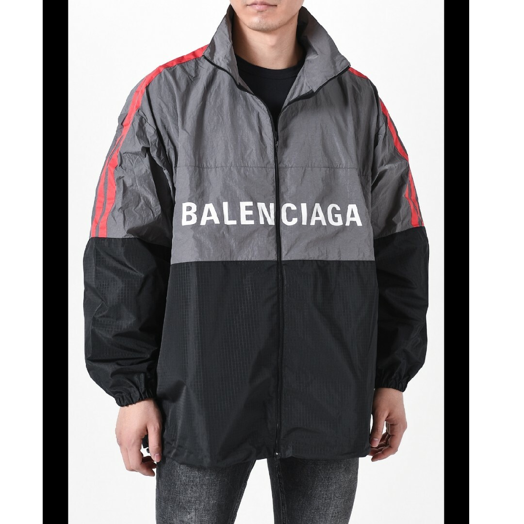 BALENCIAGA - BALENCIAGA バレンシアガ ジップアップ ロゴナイロン