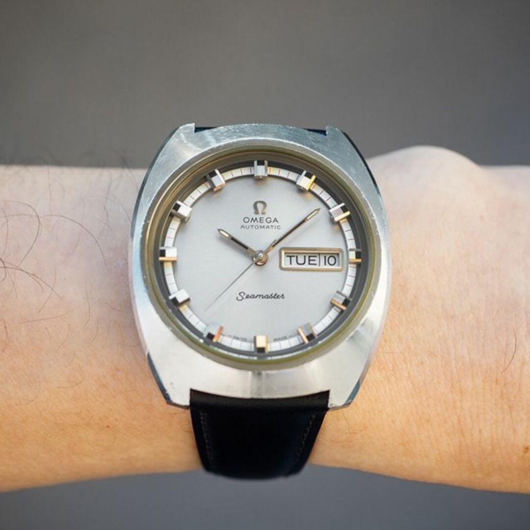 893) 極美品 ☆ オメガ シーマスター ジャンボ 39mm ☆ 1970年の通販