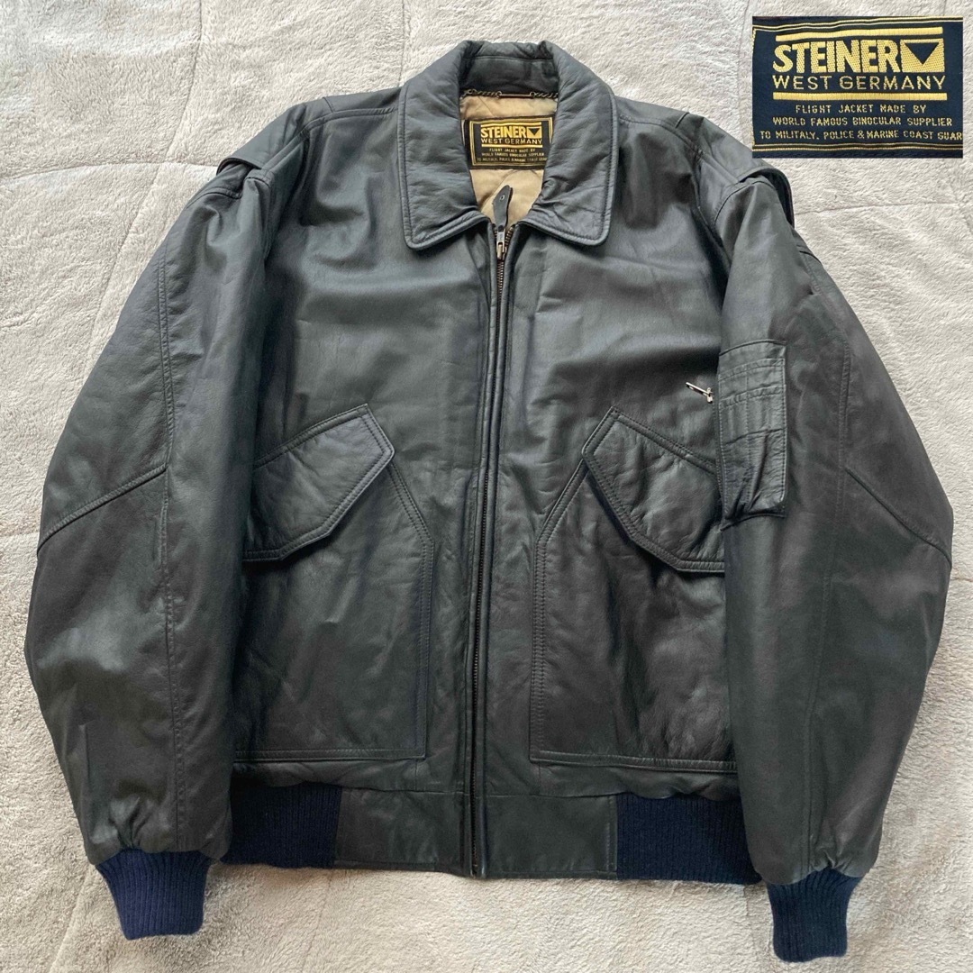 美品・希少 STEINER レザージャケット フライトジャケット 西ドイツ製