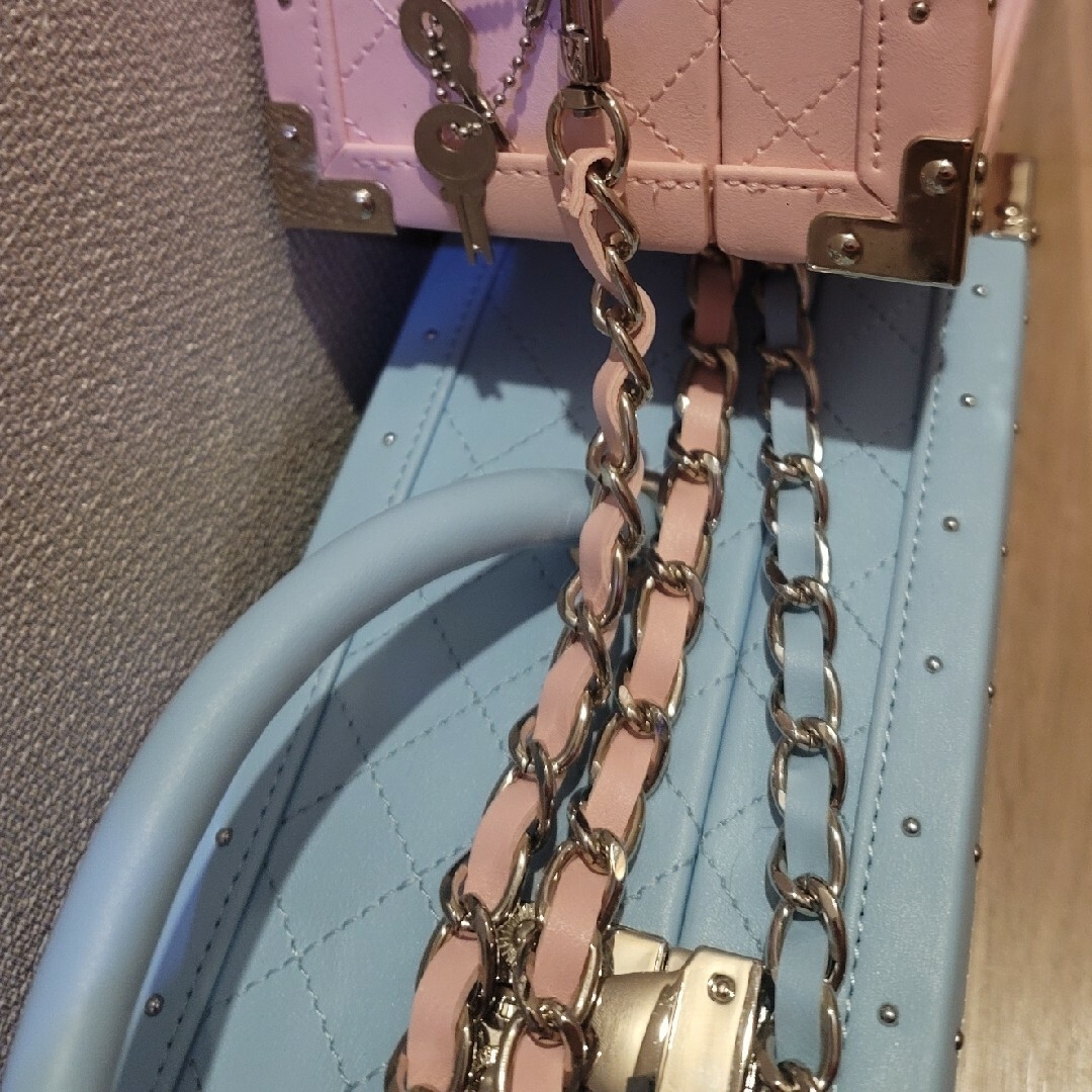 エンジェルシャンパン - 希少！透明扉エンジェルドゥミセック水色空箱