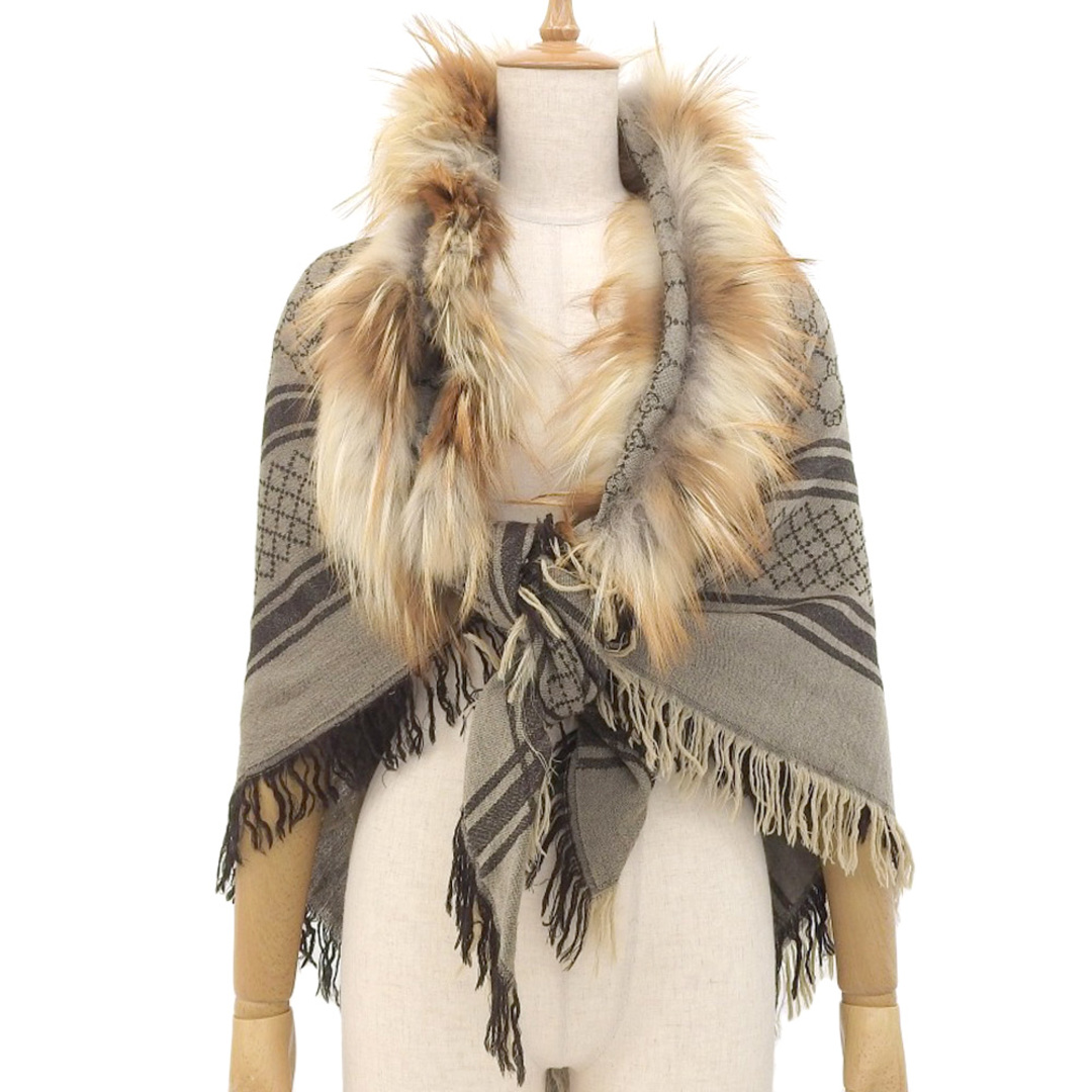 GUCCI - 【本物保証】 グッチ GUCCI GG柄 ストール コットン100