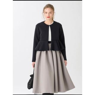 TSURU by Mariko Oikawa - ツルバイマリコオイカワ ノーカラーペプラム