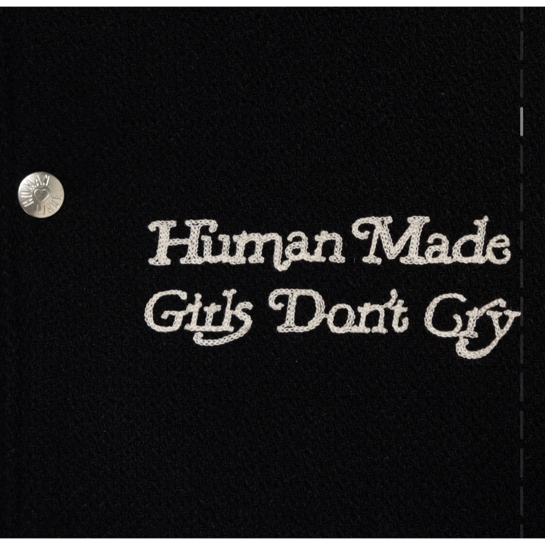 HUMAN MADE - HUMANMADE Girls Don't Cry スタジャン ブラックMの通販
