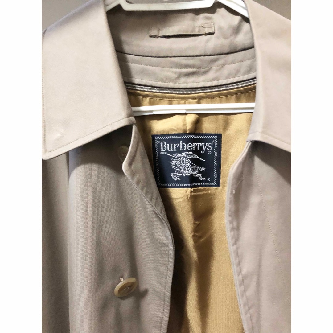 美品☆バーバリー ステンカラーコート ライナー付 ノバチェック メンズ
