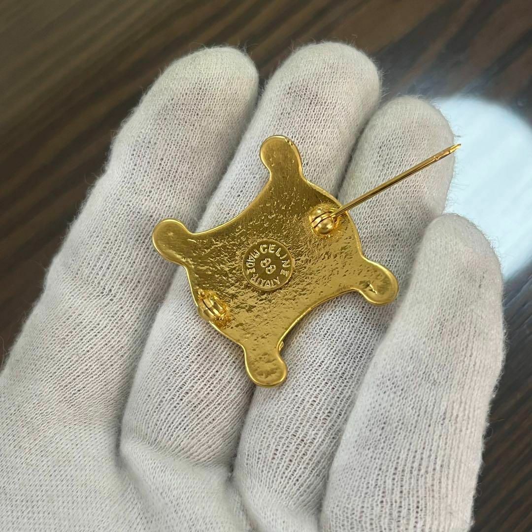 CELINE - ［美品］セリーヌ トリオンフ ブローチ ラインストーン