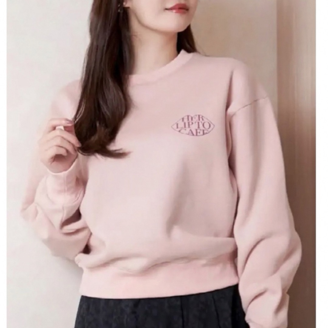 Her lip to - herlipto cafe スウェット ピンクの通販 by ma's shop