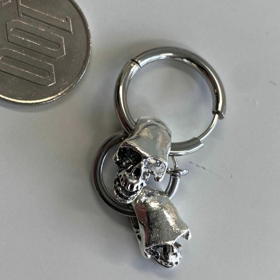 hide愛用！ネクロマンスタイプ スカルピアス！ビックサイズ2連！の通販