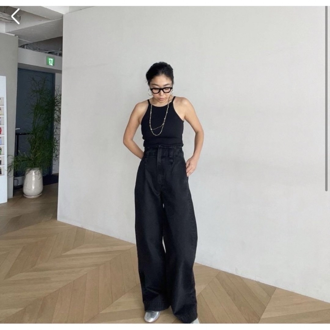 SeaRoomlynn - 25inch ハイウエストLOOSEデニムトラウザー searoomlynn