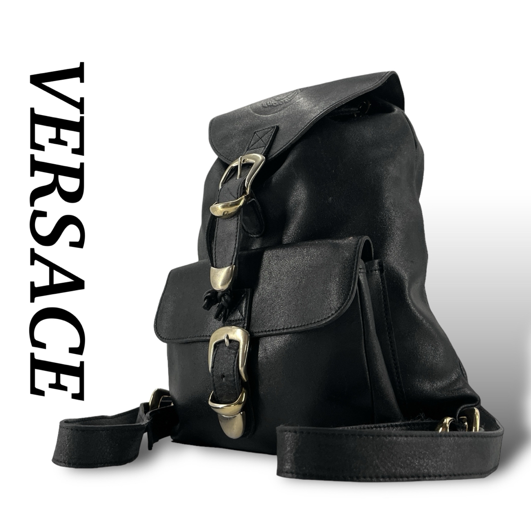 VERSACE - ヴェルサーチ リュック メデューサ 巾着 バックパック 金具