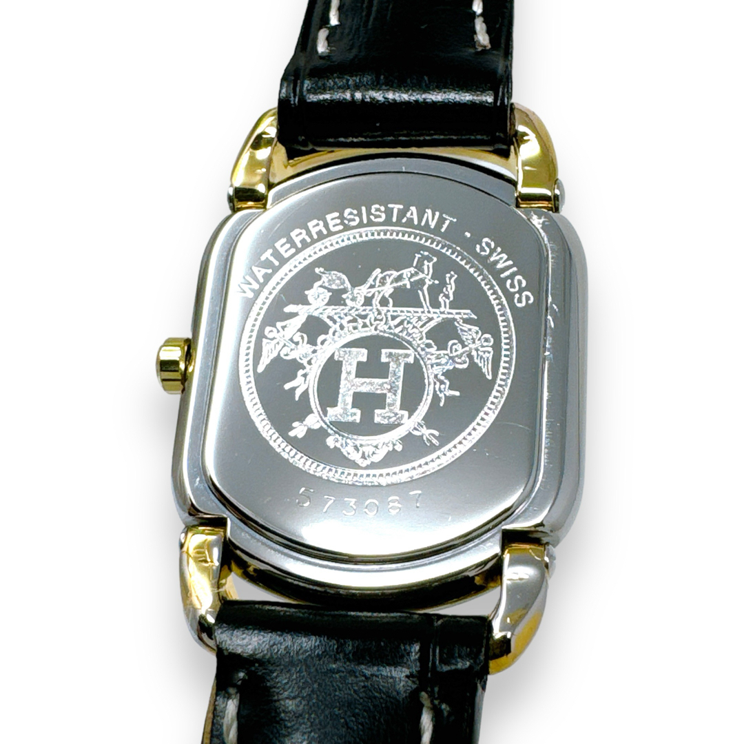 HERMES - エルメス ラリー コンビ 革ベルト レザー クオーツ