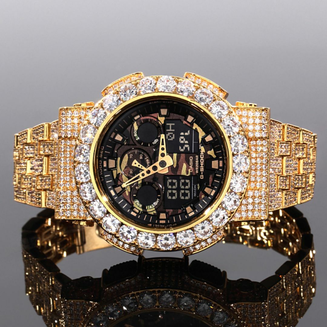 G-SHOCK - G-SHOCK カスタム GA100 カモフラ文字盤 フルカスタム G
