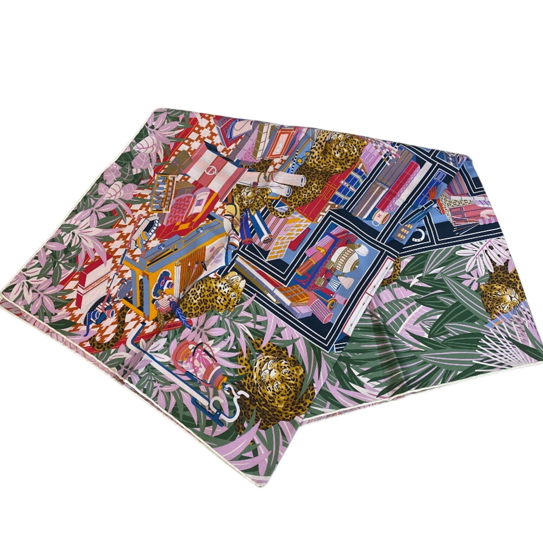 HERMES - エルメス HERMES スカーフ カレ90 Les Douze Leopards ダブル