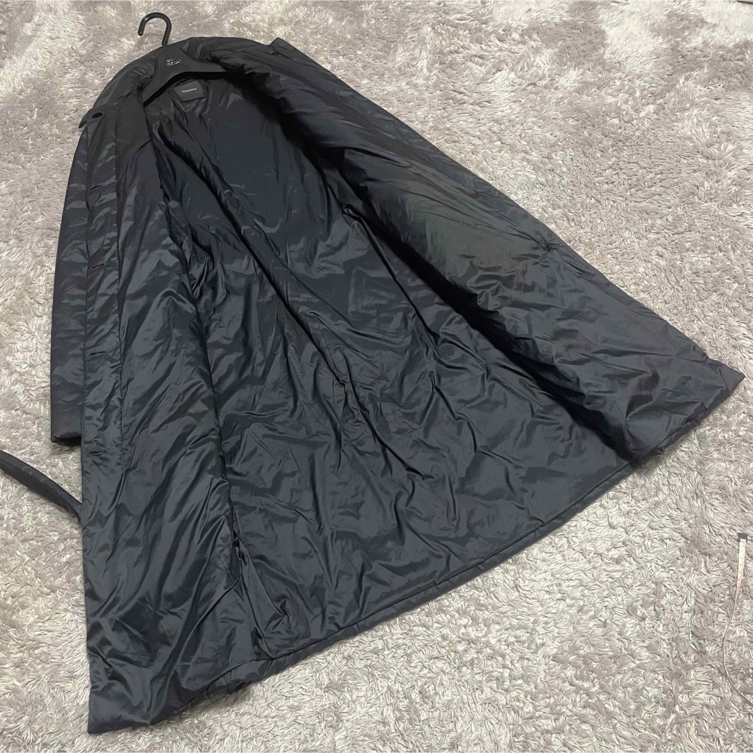 現行 希少 セオリー 中綿コート ベルト付 ダークネイビー